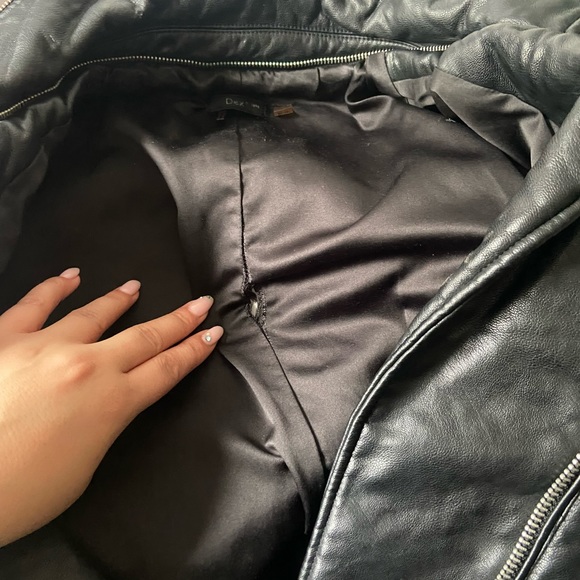 Perfect classic Faux leather Moto jacket, size M, see pictures for wear - Picture 9 of 9